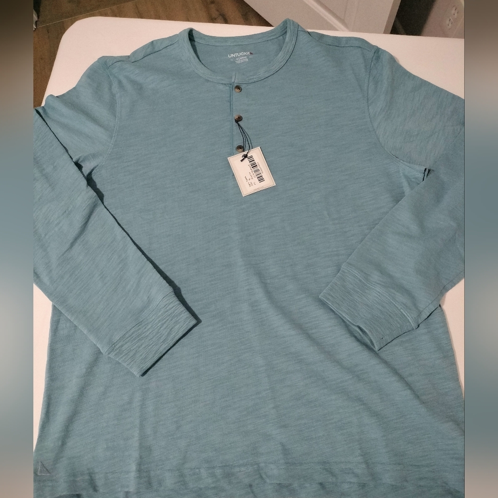 UNTUCKit Yannik Henley Shirt XL New